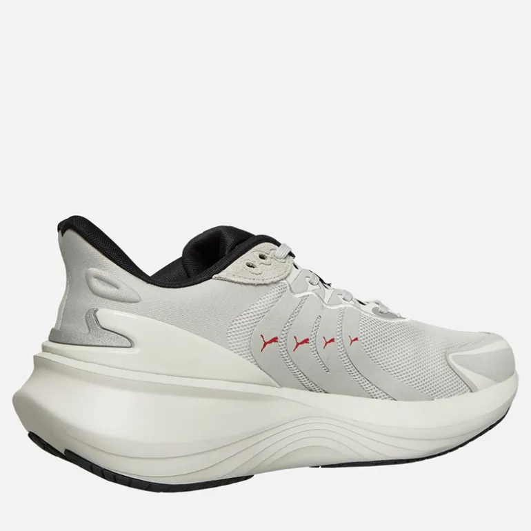 Herre Pulse Pro Neutral Støddæmpet Løbesko Feather Gray/ Black/For All Time Red