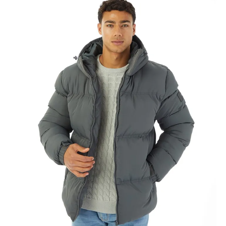 Herre Rawlins Pufferjakke Antracit