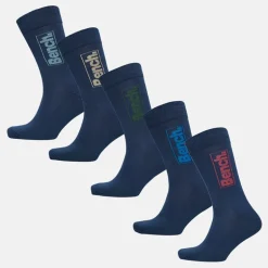 Herre Reavie Fem Pak Kjole Strømper Marineblå