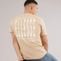 Herre Retanna Ryg Logo T-shirt Natural