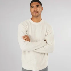 Herre Rice Strikket Jumper Havre