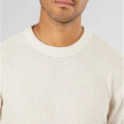 Herre Rice Strikket Jumper Havre