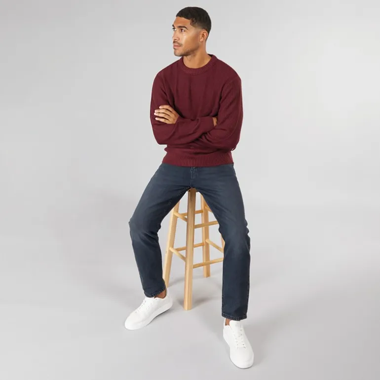 Herre Rice Strikket Jumper Port