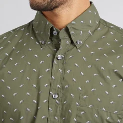 Herre Rickert Skjorte Open Green