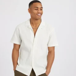 Herre Ripley Skjorter med korte ærmer Hvid