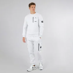 Herre Rissio Utility Sweatshirt Lysegråmeleret