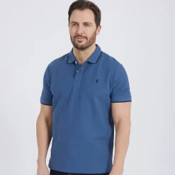 Herre River Kortærmet poloer Blå