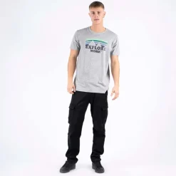 Herre Ron T-Shirt Lysegrå Mix