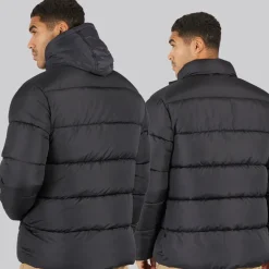 Herre Row Mellemlag Fleece Jakke Sort