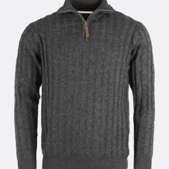 Herre Rufus Jumper Charcoal Mix
