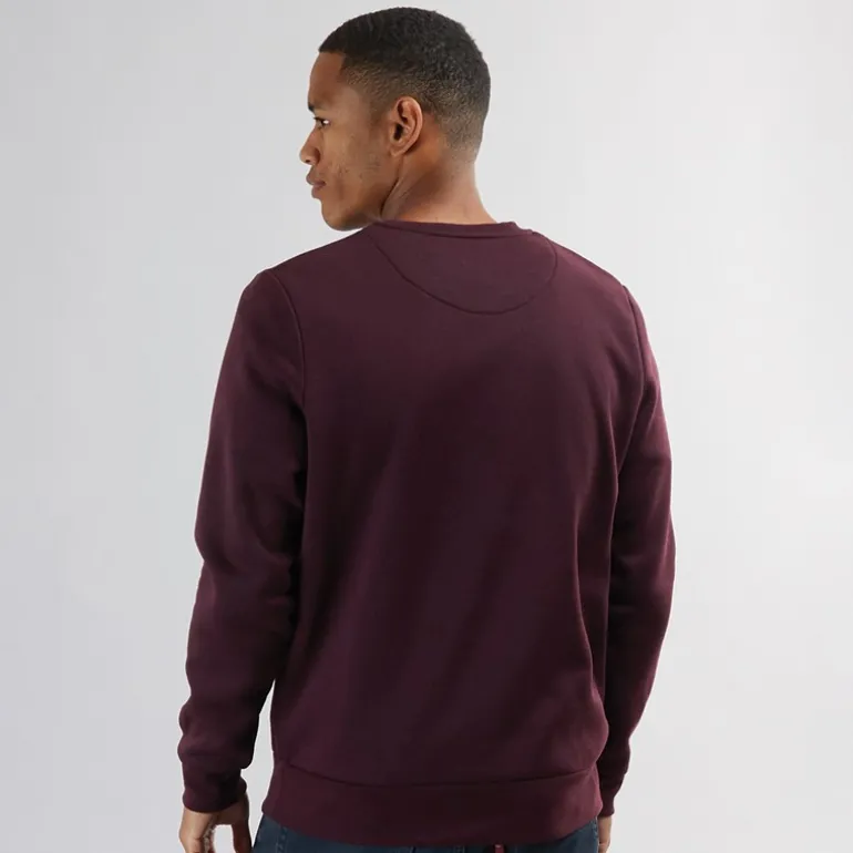 Herre Rundhals Sweatshirt Bourgogne