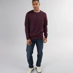 Herre Rundhals Sweatshirt Bourgogne