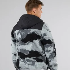 Herre Sableo Fleece Hættetrøje Sort Camo