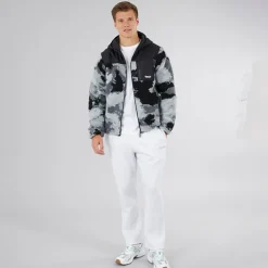 Herre Sableo Fleece Hættetrøje Sort Camo