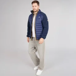 Herre Saunter Hybrid Vatteret Jakke Blå