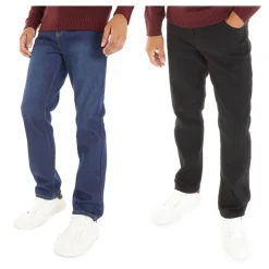 Herre Sazzi To-pak Straight Fit Jeans Sort/​Mørk Vask