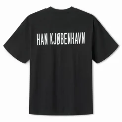 Herre Script Logo Boxy T-Shirt Sort