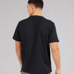 Herre Selk Lomme T-shirt Sort