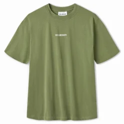 Herre Skriftlogo Boxy T-shirt Armeegrøn