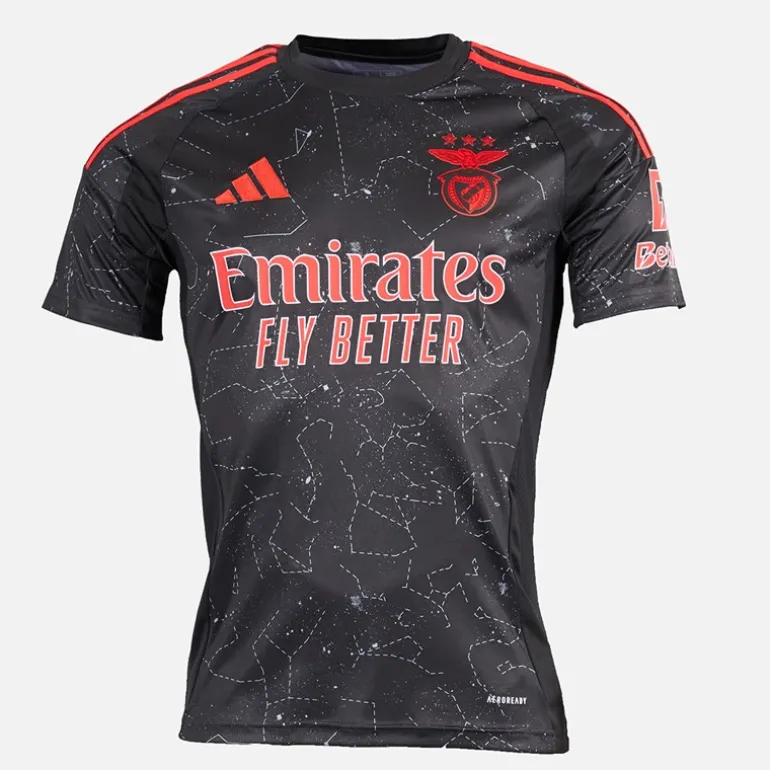 Herre SLB Benfica 24/25 udebanetrøje Sort