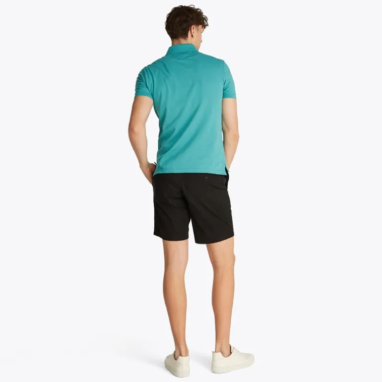 Herre Slim Polo Hazy Teal