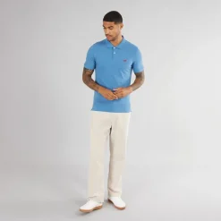 Herre Slim Polo Shirt Federal Blue