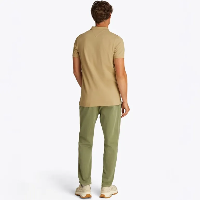 Herre Slim Stolpelukning Polo Relic Tan