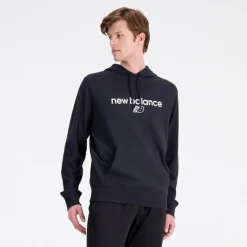 Herre Sport Logo Hættetrøje Sort