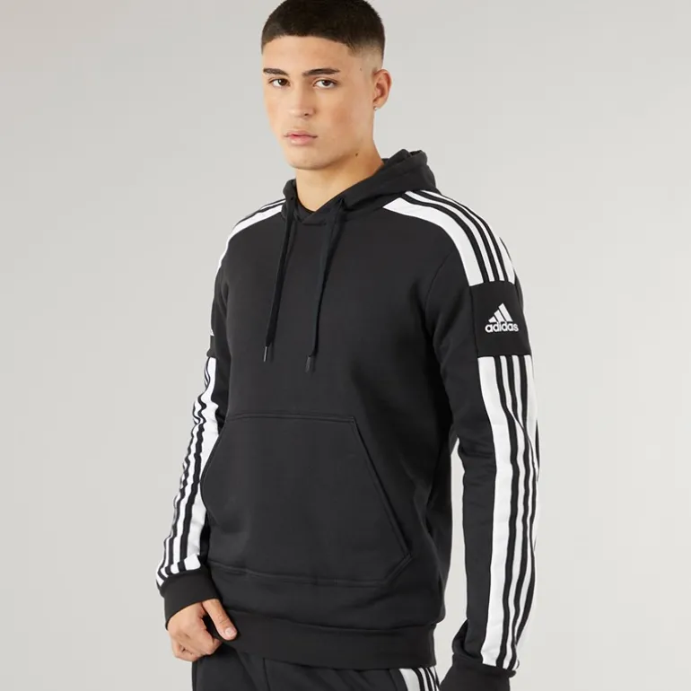 Herre Squadra 21 Pullover Sweat Hættetrøje Sort/Hvid