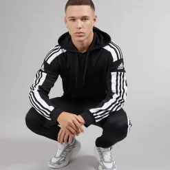 Herre Squadra 21 Pullover Træningshættetrøje Sort/​Hvid