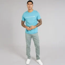 Herre Stormfisk T-shirt Light/​Pastel Blue