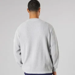 Herre strik pullover sweater Light Grey Melange
