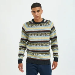 Herre striktrøje Sort