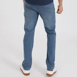 Herre Stuart Jeans med lige pasform Mellem Blå Vask