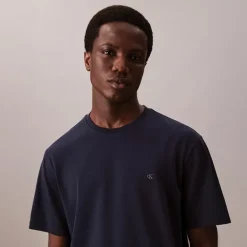 Herre Supima Bryst T-Shirt Mørk Safir