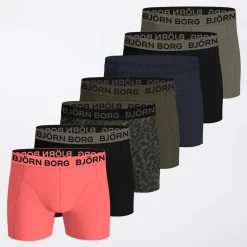 Herre syv pak bomuld stretch boxers Multipack 1