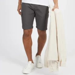 Herre Taslan Lynlås Bukser Antracit