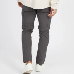 Herre Taslan Lynlås Bukser Antracit