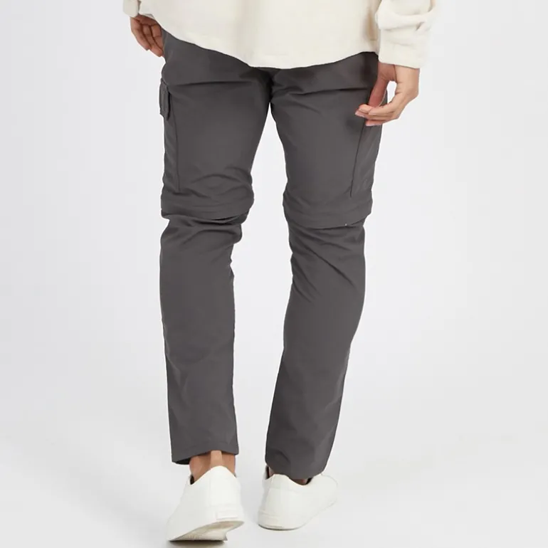 Herre Taslan Lynlås Bukser Antracit