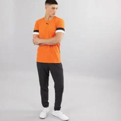 Herre teamRISE Trænings T-shirt Golden Poppy/​ Sort/​ Hvid