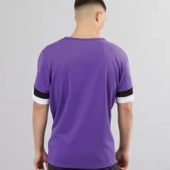 Herre teamRISE Trænings T-shirt Prism Violet/​ Sort/​ Hvid