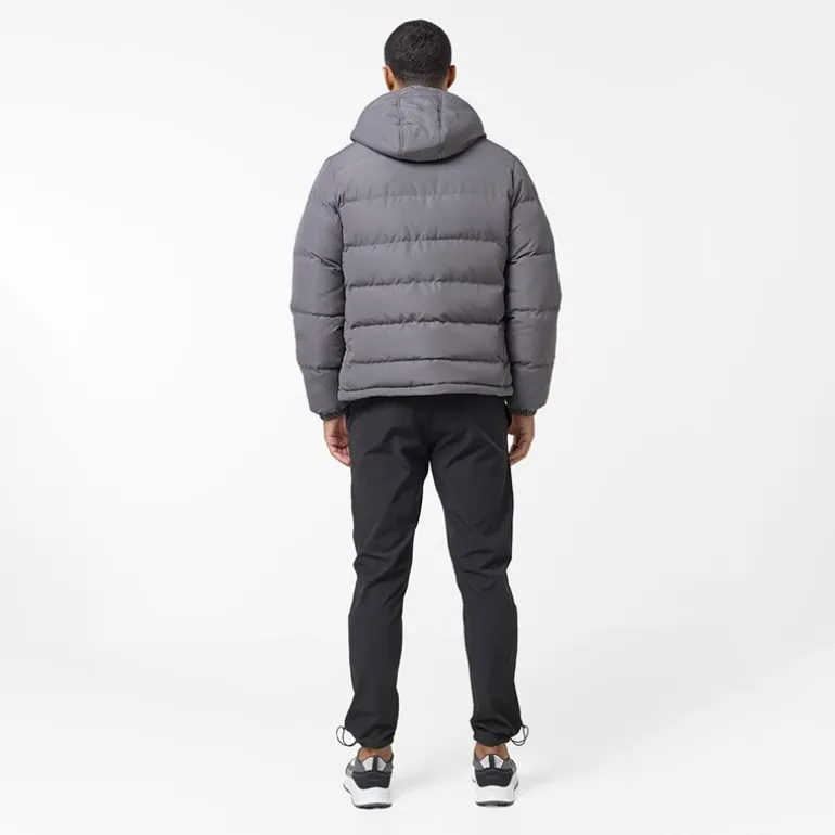 Herre Tech Logo Puffer Jakke Koksgrå