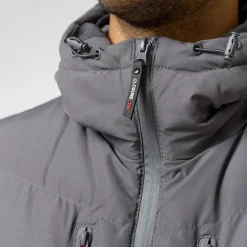 Herre Tech Logo Puffer Jakke Koksgrå