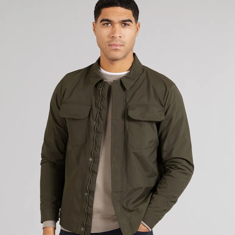 Herre Teknisk Overskjorte Khaki