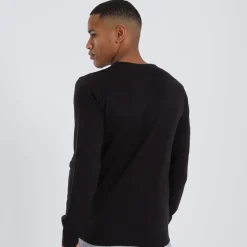 Herre Theory Rundhals Trøje Jet Sort