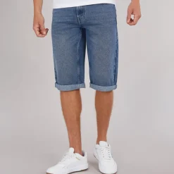 Herre Tillforth Baggy Denim Shorts Stonewash