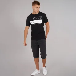 Herre Tillforth Baggy Denim Shorts Sort Vask