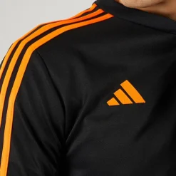 Herre Tiro 23 Club 1/​4 lynlås træningstop sort/​signal orange