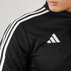 Herre Tiro 23 Club 1/​4 lynlås træningstop sort/​hvid