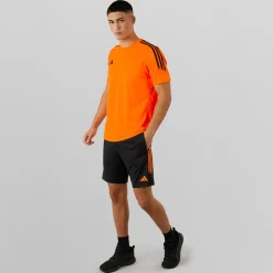 Herre Tiro 23 Club Træningsshorts Sort/​Signal Orange